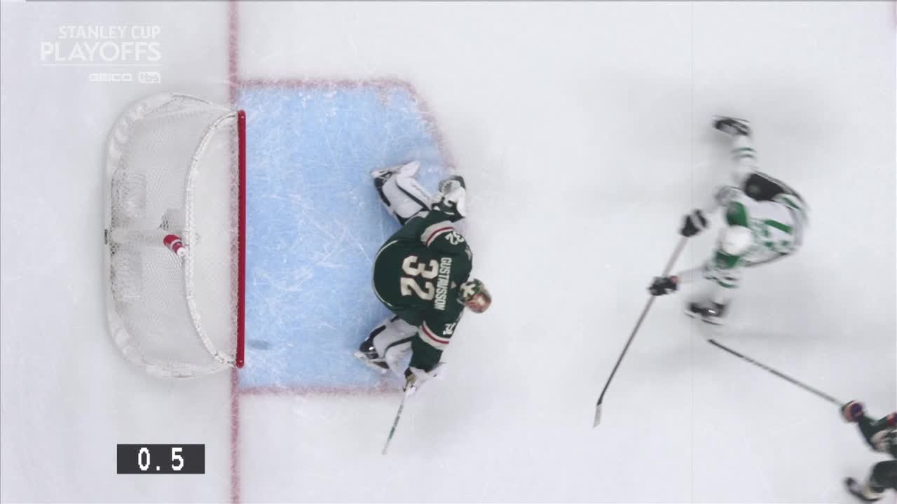 Marchment with the CRAZY breakaway, buzzer-beater