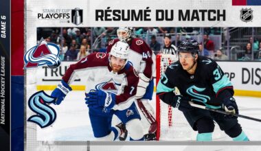 Faits saillants, match no 6 Avalanche vs Kraken