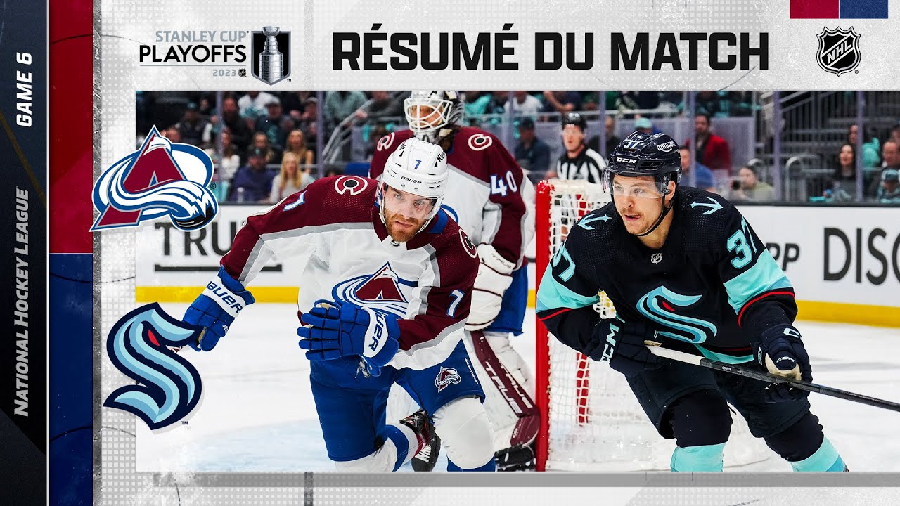 Faits saillants, match no 6 Avalanche vs Kraken