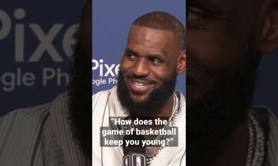 LeBron James On How Basketball Keeps Him Young! 👑 | #shorts