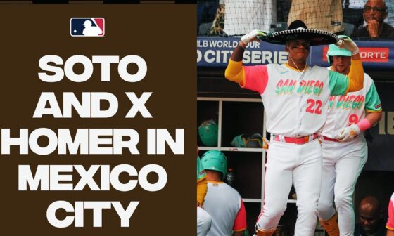 Juan Soto and Xander Bogaerts go back-to-back in Mexico City!