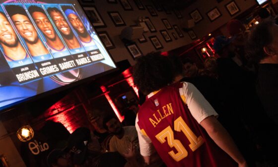 Taken at the NYC Cavs backer bar before game 3, wish it had been a better game but thought this was a cool pic