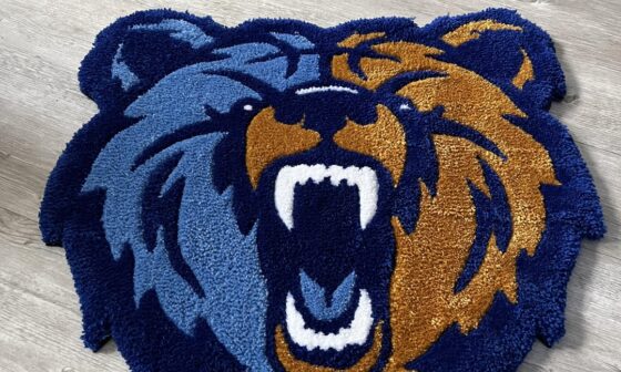 Memphis grizzlies Rug completed🐻🏀
