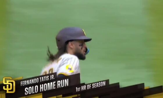 Tatis hits his first home run after his return