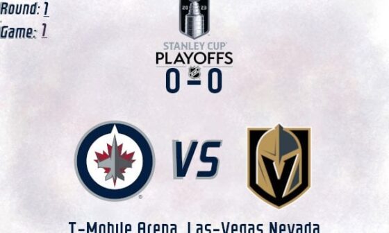 GDT - Tuesday April 18, 2023 | Jets at Golden Knights @ 8:30pm CT | Playoffs Round 1 Game 1