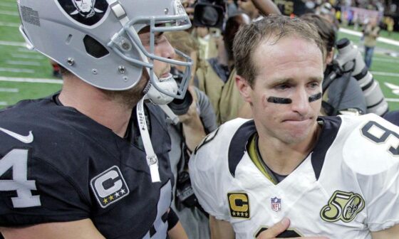With new QB Derek Carr, Drew Brees thinks Saints are 'well-positioned to make a run at it'