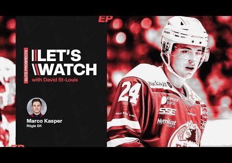 Elite Prospects: Lets watch Marco Kasper. Throwing it back to this elite prospects video from pre draft last year. Gives us analysis of Marcos game and what to look for when he gets a game in here.