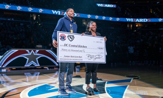 Bradley Beal donates $96,000 to DC Central Kitchen's Summer Meals Project. The donation will provide 32,000 summer meals or two months’ worth of meals for food insecure students who normally rely on school meals.