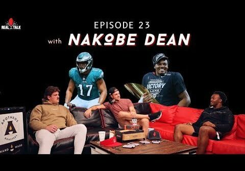 Nakobe Dean on his pec injury & dropping in the draft