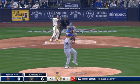 Brewers Rookie Brice Turang First Career HR is a GRAND SLAM to make it 10-0