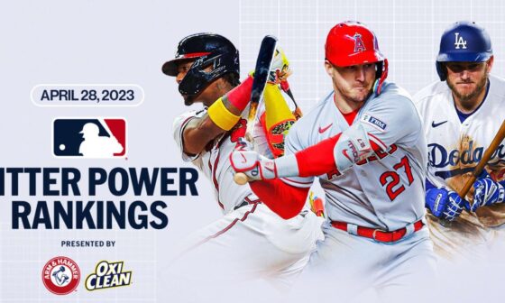 [MLB] Hitter Power Rankings has a new No. 1 (but check out number 2!)