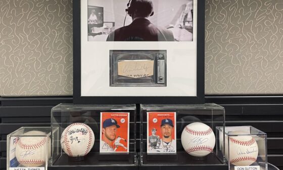 My Dodgers Legends display.
