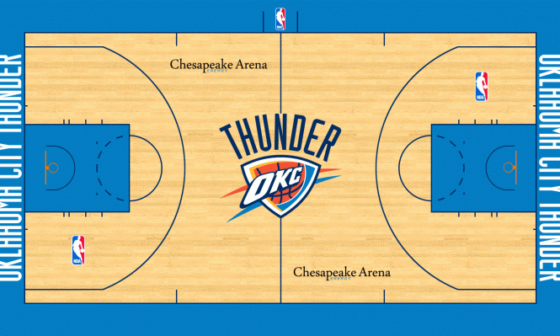 What's your favorite (official) Thunder court design? Mine was the Peake