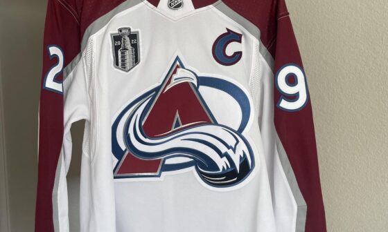 Oh captain my captain! Fitting I get to pick up this beauty from Altitude Authentics today after customization. We miss you Landy, let’s go boys!