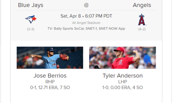 Here's how our starting pitching stacks up against the Blue Jays for the home opener