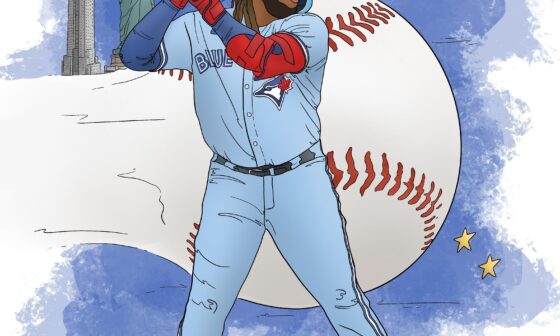 Drawing Vladdy every time he hits a Home Run. PLAKATA#5