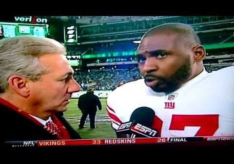 As requested from my post yesterday, here’s another Brandon Jacobs highlight! Here he is calling out Rex Ryan after the win against the Jets in 2011!