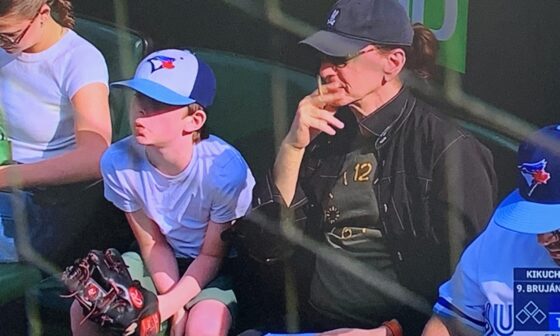 I love that Geddy Lee watches the Jays game with a score card