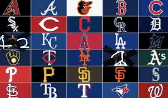 Day 3 of eliminating every MLB team until only one team is left. Top comment gets eliminated. (Last Elimination: New York Yankees and the Houston Astros again)