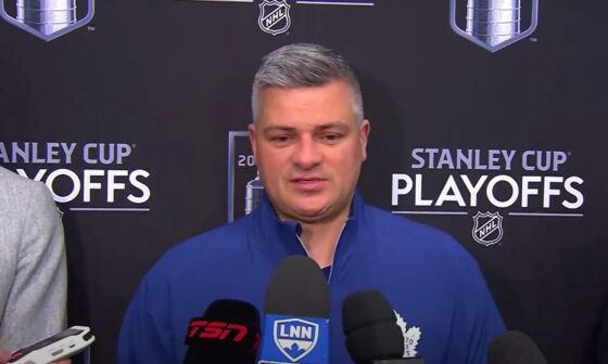 Sheldon Keefe on the pressure facing the Maple Leafs entering the playoffs: “We have a really good team... As long as we remain focused on the task and not on anything outside of our control, we think we'll be fine"