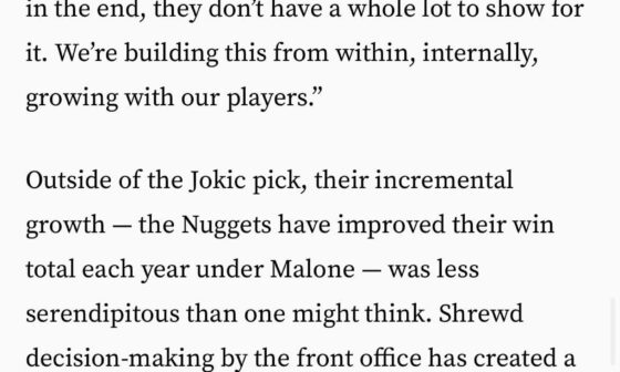 An interesting tidbit from a Nuggets/Kahnelly related article from 2019