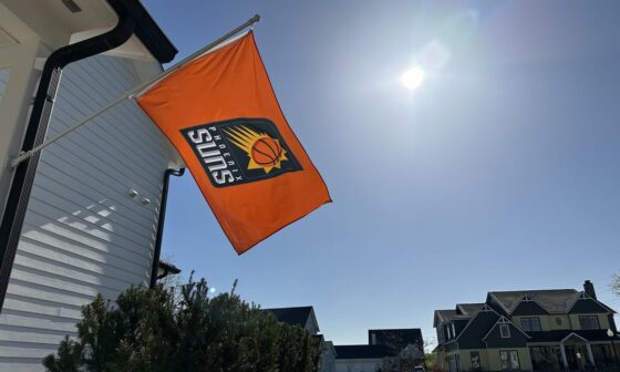 The flag’s a flyin and I’m wearing my lucky shorts. Let’s get this W tonight SUNS!