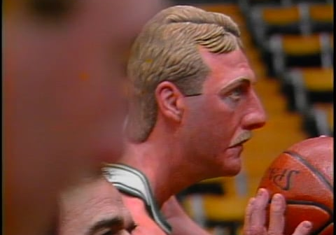 That time in 1988 a life-sized wooden statue of Larry Bird that looked exactly like him was unveiled at the old Boston Garden.