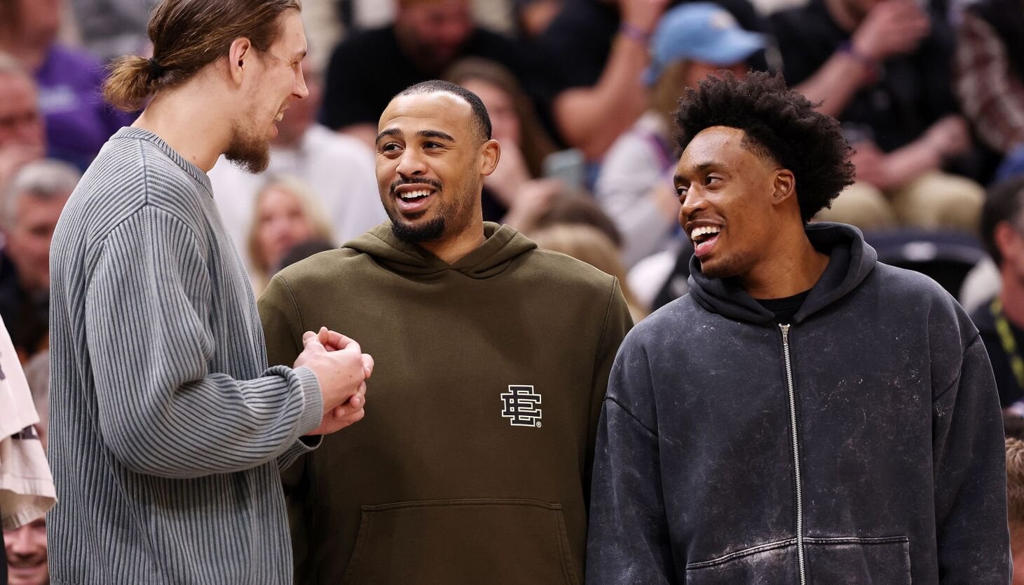 Prior to becoming Utah Jazz teammates, Collin Sexton didn’t know that Lauri Markkanen had a wife and two children.