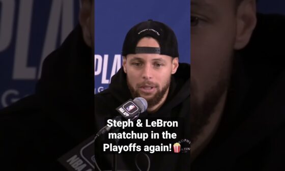 Steph Curry on facing LeBron in the postseason again! 🍿🔥| #Shorts