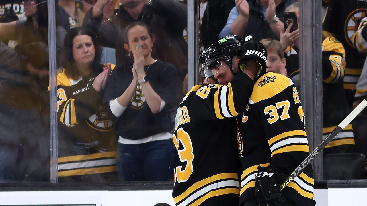 Bergeron gets emotional after historic season ends