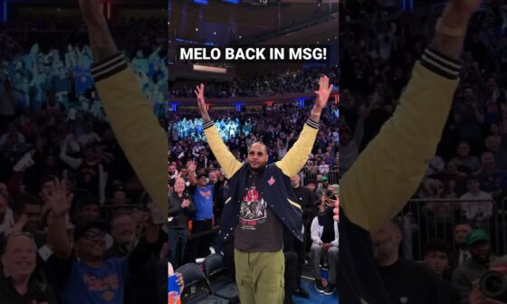 Carmelo Anthony Receives Standing Ovation In MSG! 👏 | #Shorts
