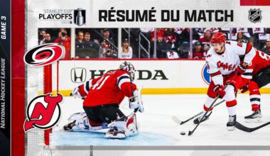 Faits saillants, match no 3 Hurricanes vs Devils