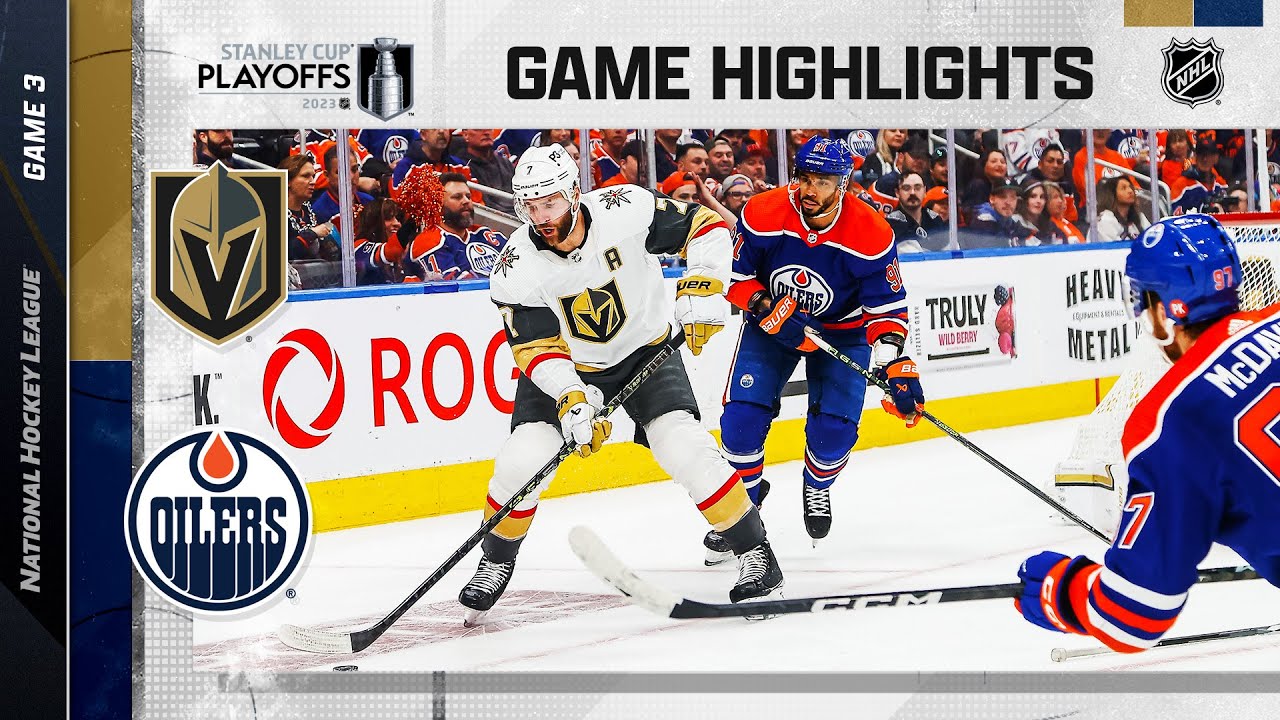 Golden Knights @ Oilers; Game 3, 5/8 | NHL Playoffs 2023 | Stanley Cup Playoffs