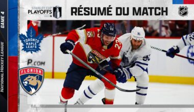 Faits saillants, match no 4 Maple Leafs vs Panthers