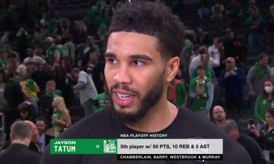 "I Had To Put On A Special Performance For Her"- Tatum Dedicates 51-PT Performance To His Mother!