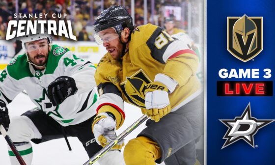 Dallas Stars vs. Vegas Golden Knights | Live Action | Game 3 | Stanley Cup Playoffs