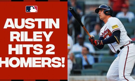 Austin Riley DEMOLISHES TWO home runs in nearly the IDENTICAL spot!