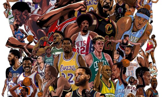NBA 75 Illustration