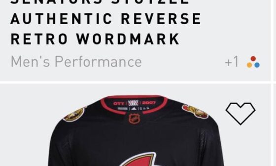 Adidas website has 40% Sens RR jerseys.