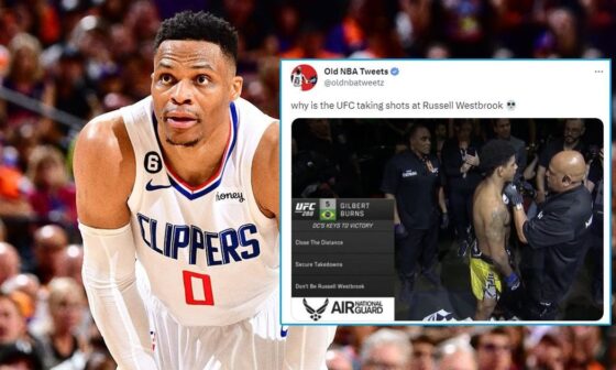 Brodie caught a stray: NBA fans react as UFC 288 broadcast trolls Russell Westbrook during Belal vs Burns clash