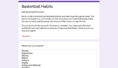 Need Your Input for a Basketball Project