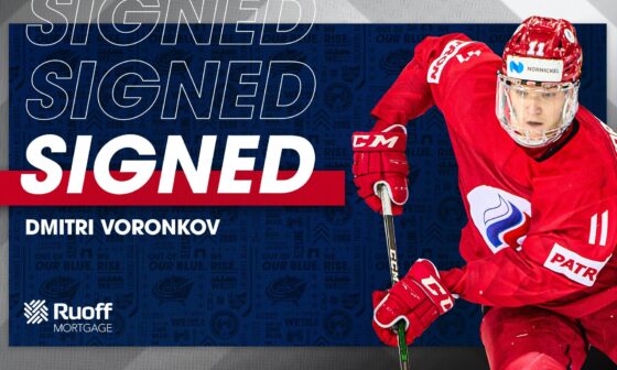 CBJ sign Dmitri Voronkov to a two-year entry level contract