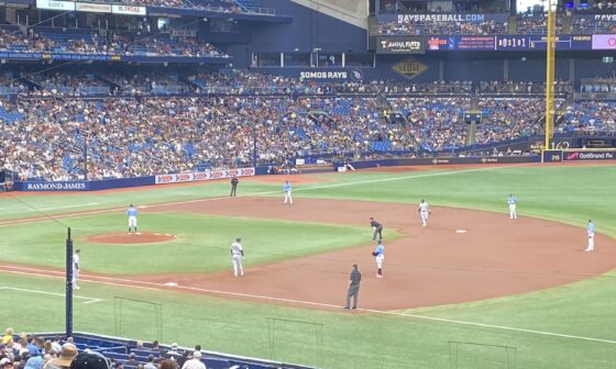 Check In from 128 Yankees @ Rays. Let’s go Rays!