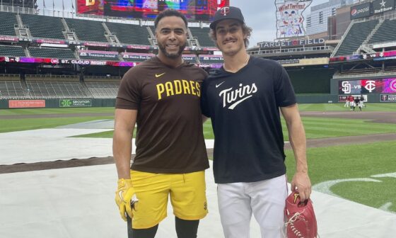 [Morse] These two will always be connected. Nelson Cruz & Joe Ryan #MNTwins