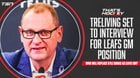 [TSN] Insider Trading: With Maple Leafs on the clock, GM interviews begin with Treliving.