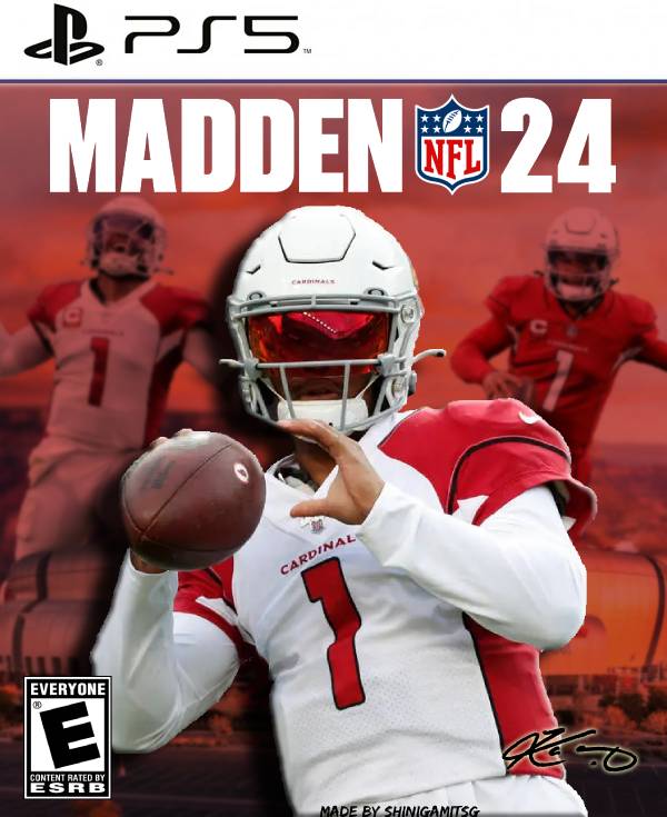 2024 CBPOY and WPMOY Kyler Murray on the cover of Madden NFL 24 made by me! (yes i did make the 2k24 cover)