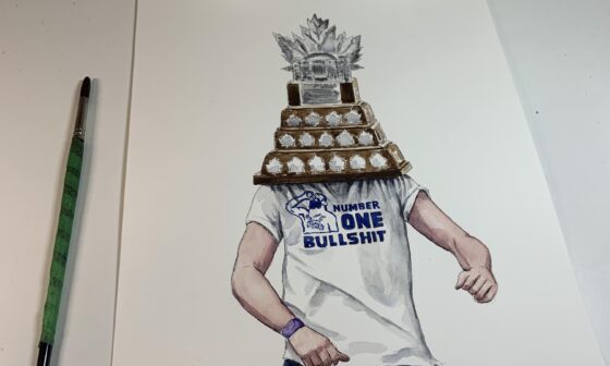 As requested by my Bolts fans, Here’s my latest watercolour sketch of Vasy dancing with his trophy. What should be the title of this painting? Comment below 👇 🙏⚡️🏆🏆😁