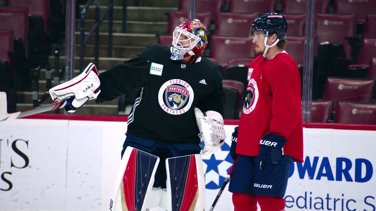Bobrovsky at practice | 2023 Quest for the Stanley Cup