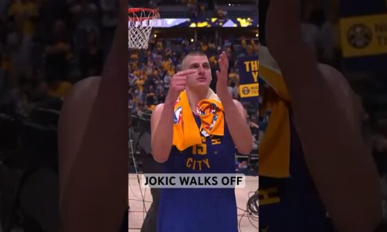 Nikola Jokic Waves To His Family After Nuggets Game 1 W! 👋 | #Shorts