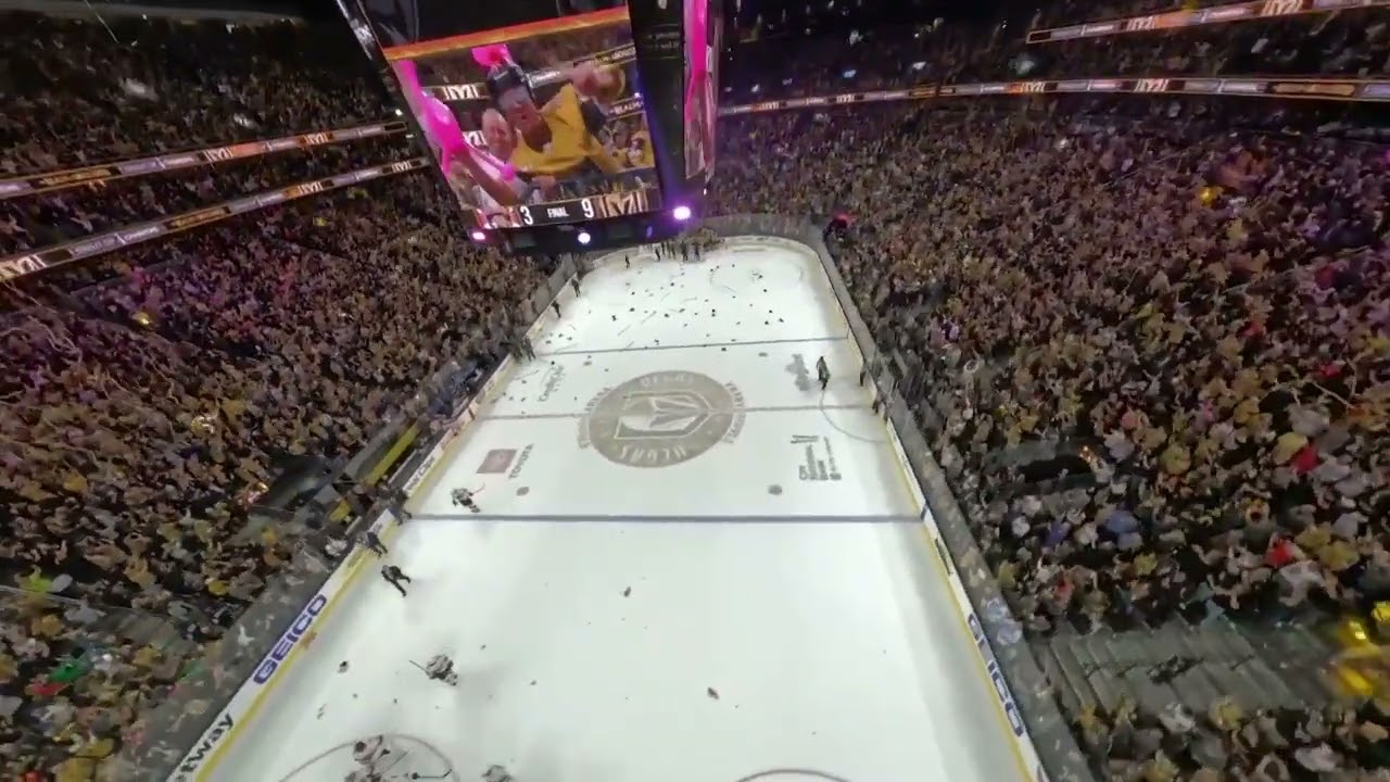 Epic Drone Footage of Golden Knights Stanley Cup Celebration